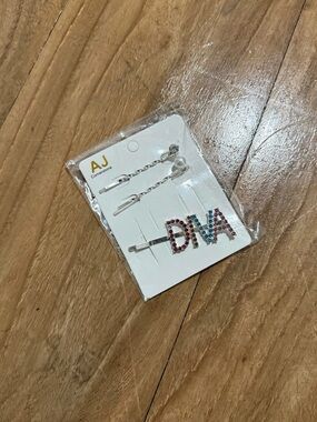 'DIVA' Multicolor Crystal Hair Pin Set